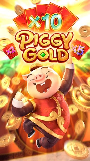 Piggy Gold — banner com multiplicadores ×2, ×5 e ×10